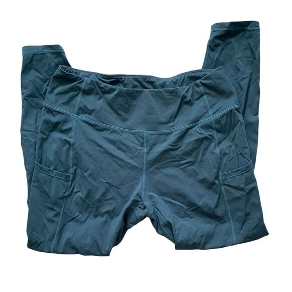 SP3LOPS Blue High Waisted Yoga Pants Size XL - Picture 2 of 3